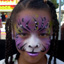 Purple Tiger Face Painting