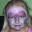 Pink Snowqueen Face Painting