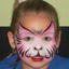 Pink Kitty Face Painting