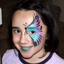 Half Butterfly Face Painting