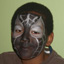 Black Spiderman Face Painting