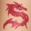 Tribal Dragon Glitter Tattoo