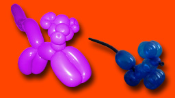 Cat & Mouse Balloon Art