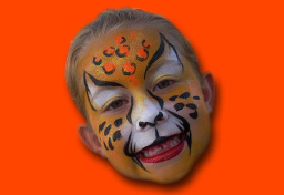 Cheetah Face Painting